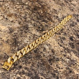 Iced Out Gold Bracelet